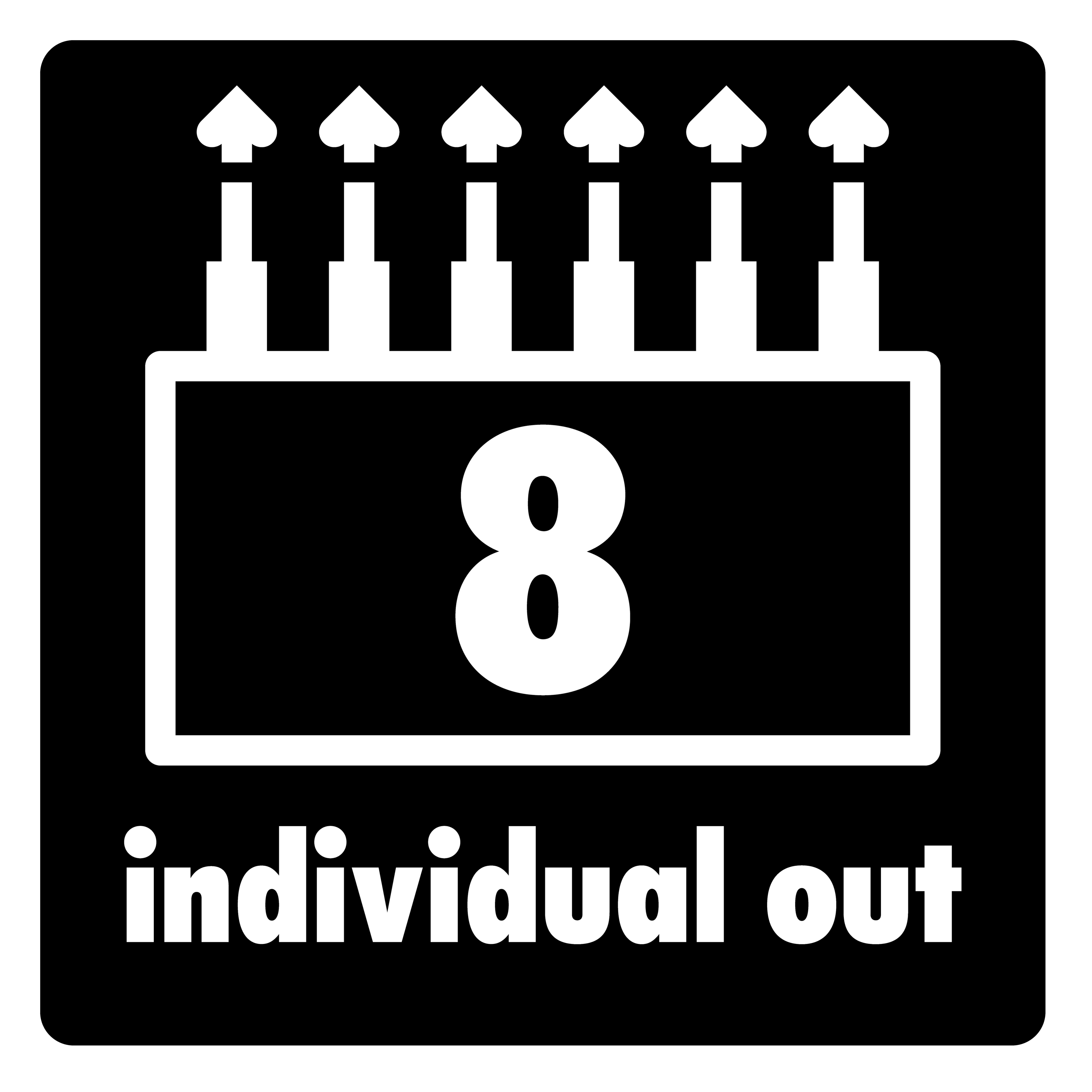 Osm výstupů pro samostatné odesílání kanálů bicích a efektů do PA