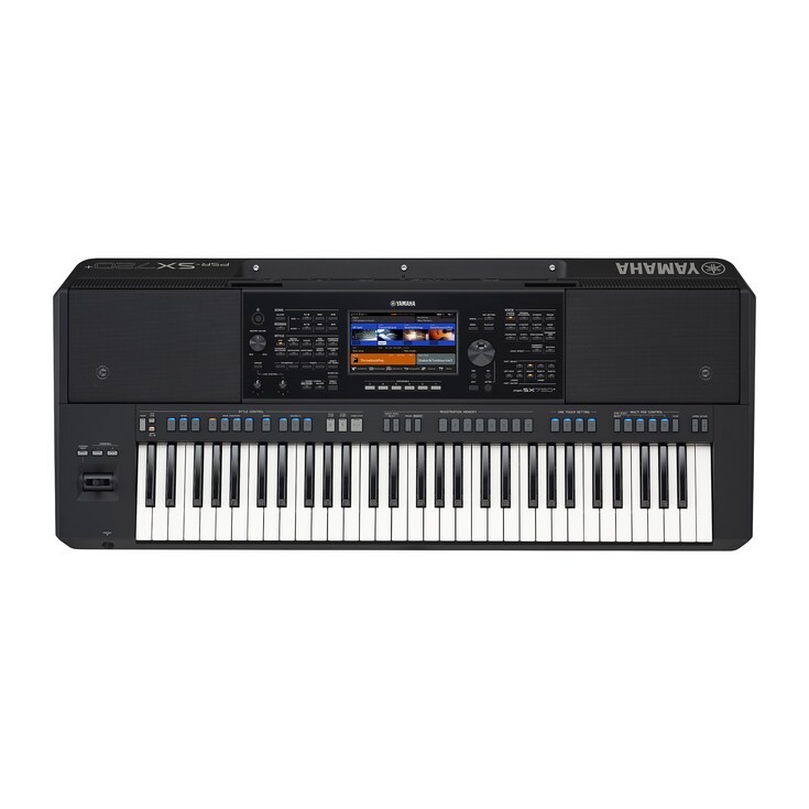 Pohled shora na aranžovací pracovní stanici Yamaha PSR-SX720+