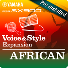African (Předinstalovaný rozšiřující balíček - Data kompatibilní s programem Yamaha Expansion Manager)
