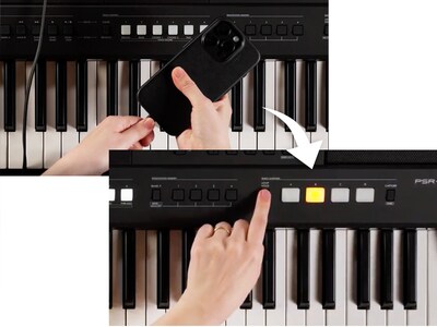 PSR-E483 Obrázek s možnostmi funkce Quick Sampling