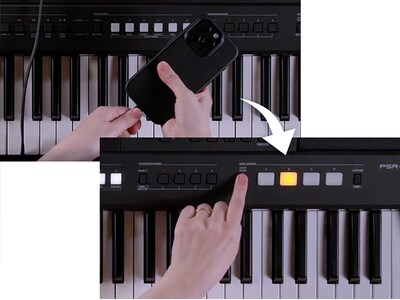 PSR-E583 Obrázek s možnostmi funkce Quick Sampling