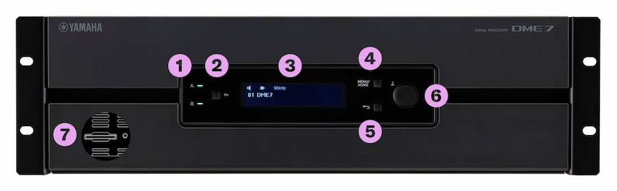 Yamaha Signal Processor DME7: front