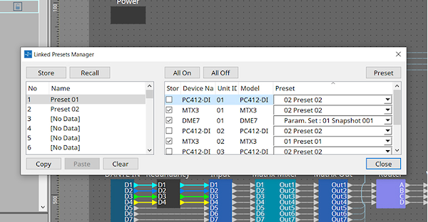 Yamaha ProVisionaire Design: Flexible Presets