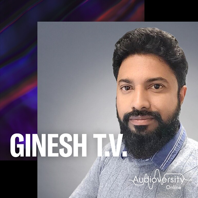 Image of an Audioversity Online learner Mr. Ginesh T.V. from United Arab Emirates.