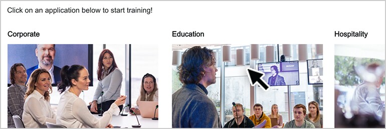 A banner link to the "How to Find Training Courses on Audioversity Online" page.