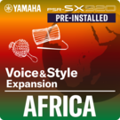 Africa (Předinstalovaný rozšiřující balíček - Data kompatibilní s programem Yamaha Expansion Manager)