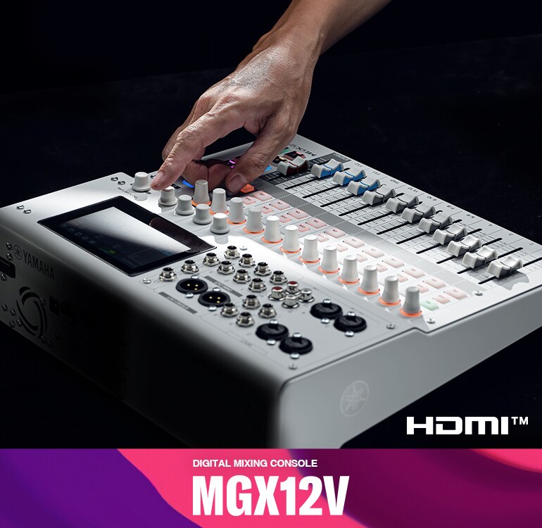 18kanálový digitální mixážní pult s video rozhraním Yamaha MGX12V