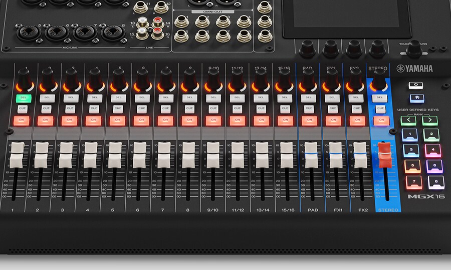 Yamaha MGX16: Výkon. Schopnosti. Všestrannost.