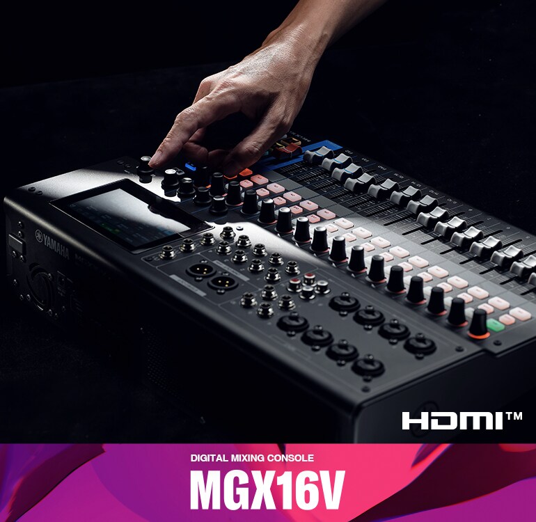 22kanálový digitální mixážní pult s video rozhraním Yamaha MGX16V
