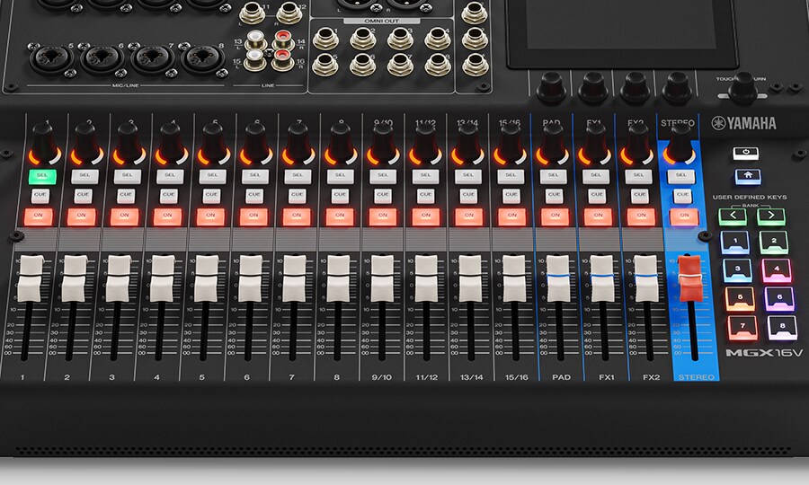 Yamaha MGX16V: Výkon. Schopnosti. Všestrannost.