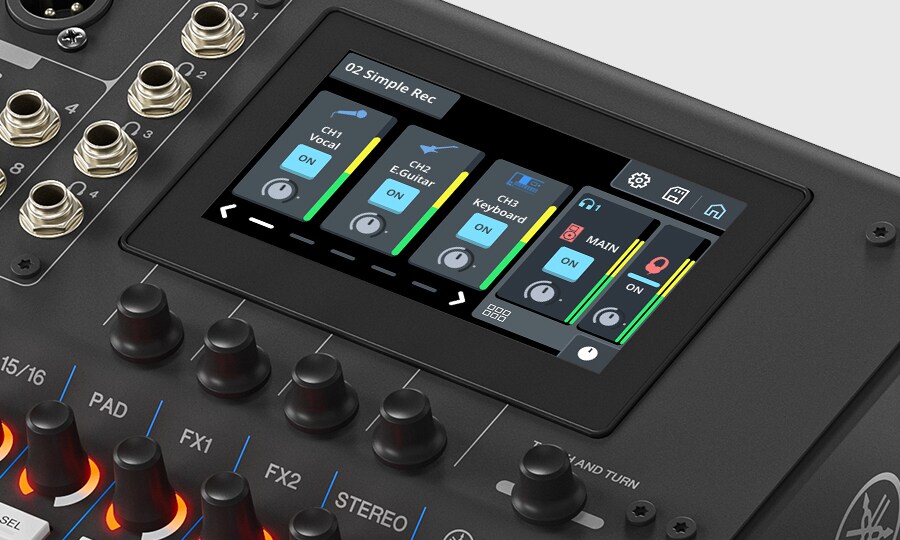 Yamaha MGX16V: Rychlé a intuitivní ovládání – Nastaveno na míru