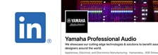 LinkedIn (Yamaha Professional Audio)