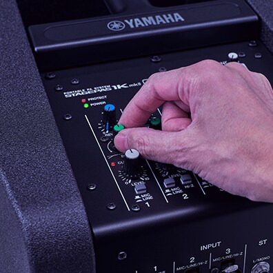 Yamaha STAGEPAS 1K: Simple setup and simple control allows you to focus on your performance