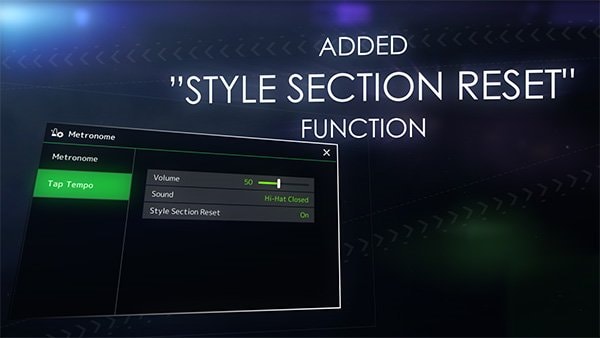 Funkce Style Section Reset